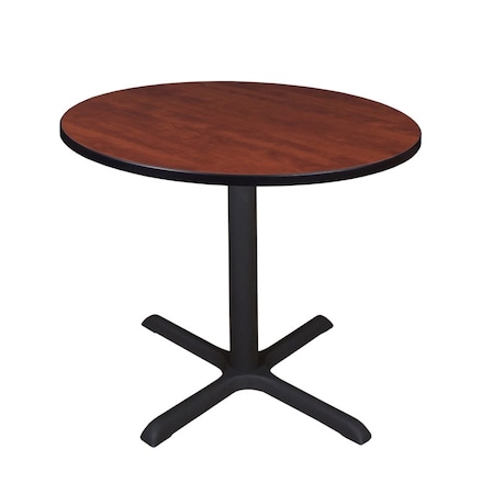 Cain Round Tables > Breakroom Tables > Cain Square & Round Tables, Wood, Metal Top, Cherry TB36RNDCH